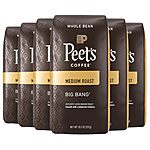 6-Pack 10.5-Oz Peet's Coffee Medium Roast Whole Bean Coffee (Big Bang) $27 w/ Subscribe &amp; Save + Free S&amp;H