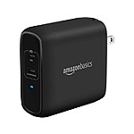 Amazon Basics 68W GaN Wall Charger w/ 2 USB-C Ports (60W w/ PD & 18W) $15 + Free S/H w/ Prime
