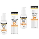 2-Pack 1.7-Oz Neutrogena Clear Face Serum Sunscreen w/ Green Tea (SPF 60+) + $5 Amazon Credit $24.85 w/ S&amp;S + Free Shipping w/ Prime or Orders $35+