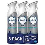 3-Pack 8.8-Oz Febreze Heavy Duty Odor-Fighting Air Freshener (Crisp Clean) $8.40 &amp; More w/ S&amp;S&amp; + Free Shipping w/ Prime or on $35+