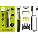 Philips Norelco OneBlade 360 Face + Body Rechargeable Men's Electric Shaver & Trimmer $26 + Free Shipping