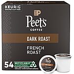 54-Count Peet's Coffee K-Cup Pods (French Roast or Cafe Domingo) $18.90 w/ Subscribe &amp; Save + Free S/H