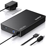 ORICO 3.5/2.5" SATA External Hard Drive Enclosure (USB 3.0, Up to 20TB) $13.70