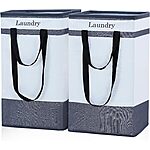 2-Pack 100L FairyHaus Laundry Basket (Black or Gray) $13.49, 2-Pack 78L (Gray) $11.99 + Free Shipping w/ Prime or on $35+