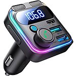 JOYROOM Bluetooth 5.4 FM Transmitter + 81W PD &amp; QC 3.0 USB C Car Charger $9.99 + Free Shipping w/ Prime or on $35+