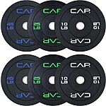 [Prime] 160-lbs CAP Barbell Olympic Bumper Plate Weight Set (Economy) $116.99 190-lbs (Economy) $136.99 &amp; More: + Free Shipping