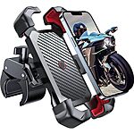 Prime Members: Joyroom Motorcycle &amp; Bike Phone Mount w/ Anti Shake (Black/Red) $7.99 + Free Shipping