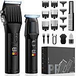 Solati Cordless Rechargeable Hair Clipper and Trimmer Set w/ 10 Combs &amp; Accessories $16.49 + Free Shipping w/ Prime or on $35+