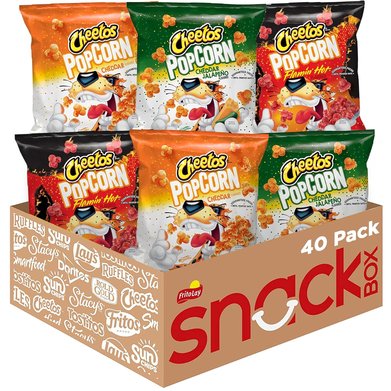 40-Pack 0.63-Ounce Cheetos Popcorn (Variety Pack) $12 w/ S&S + Free Shipping w/ Prime or on $35+