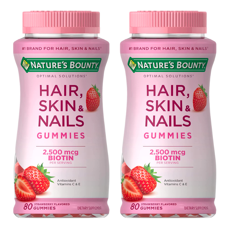 80-Count Nature's Bounty Hair, Skin, & Nails Gummy Vitamins 2 for $5.70 w/ S&S + Free Shipping w/ Prime or on $35+