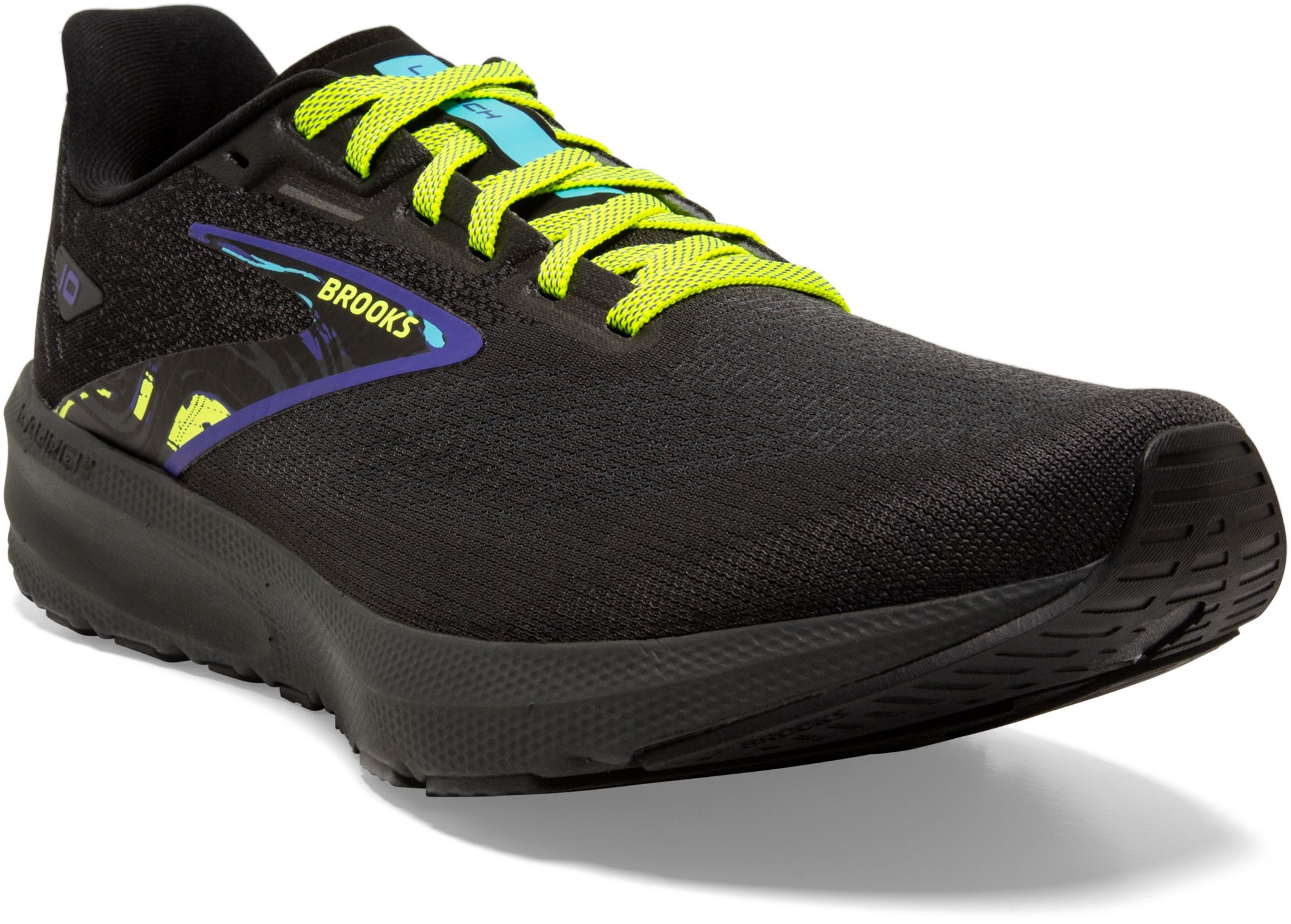 Brooks Men's Launch 10 Running Shoes (Black/Liberty) $68.95 + Free Shipping