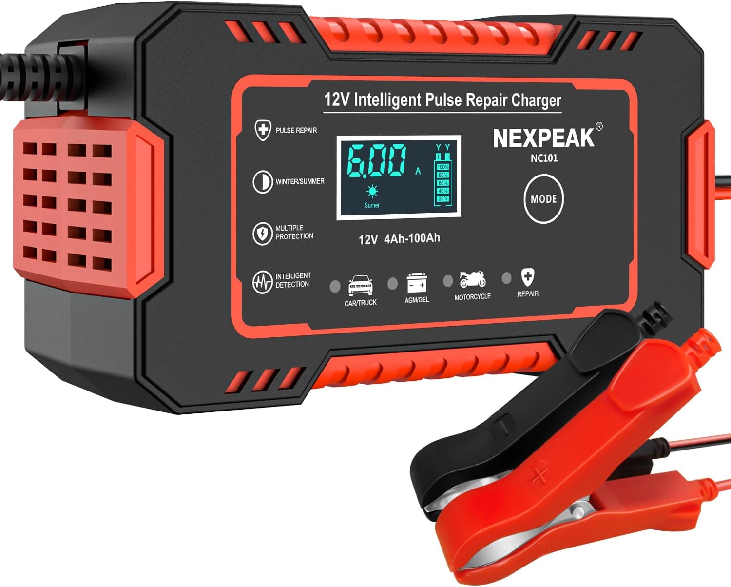 Prime Members: NEXPEAK 12V 6A Intelligent Pulse Battery Trickle Charger $14.60 + Free Shipping