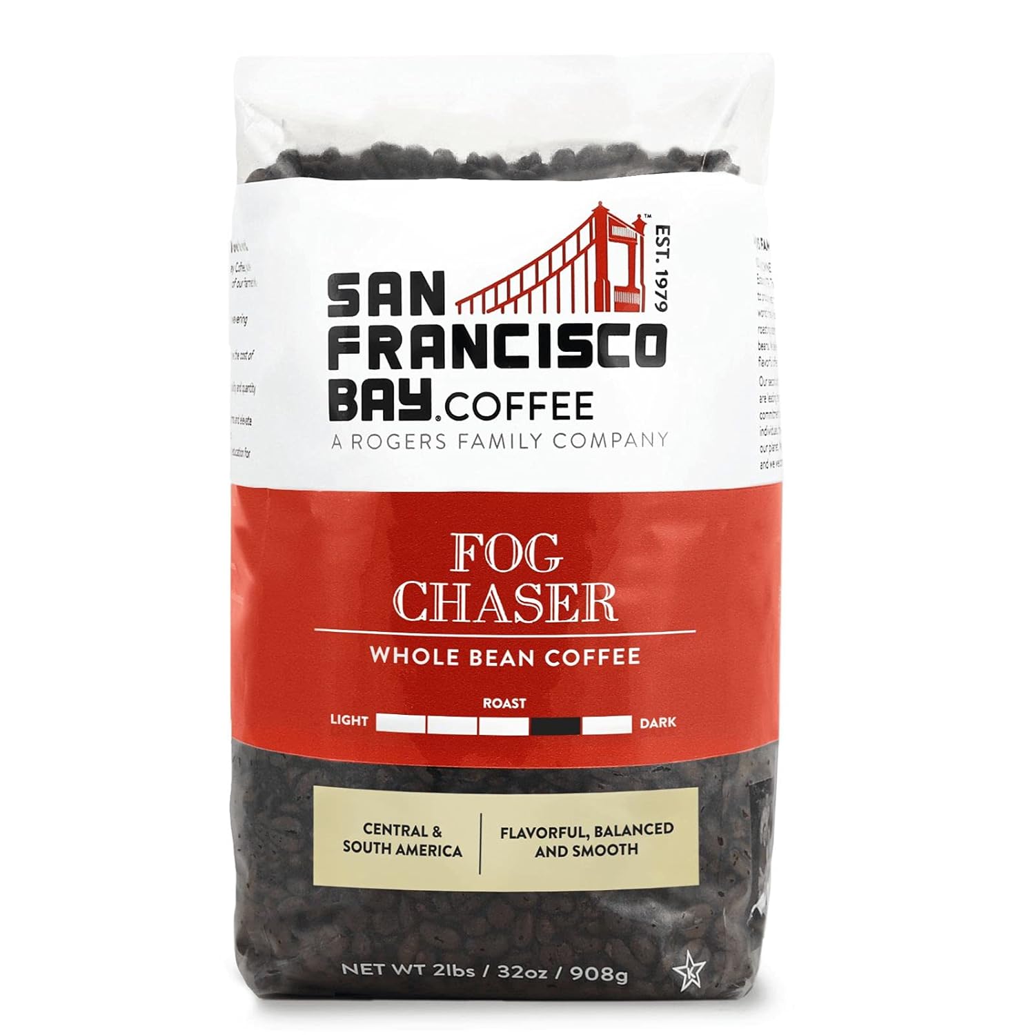2-lbs San Francisco Bay Whole Bean Coffee (Fog Chaser or French Roast) $13.50 & More w/ S&S + Free Shipping w/ Prime or on $35+