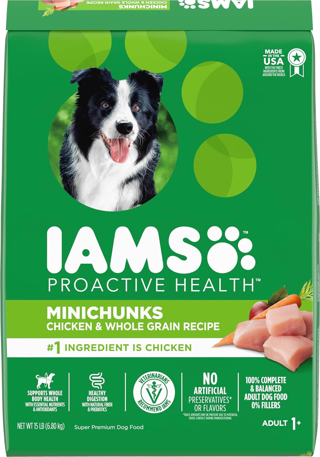 Select Amazon Accounts (YMMV): 15-lbs IAMS Proactive Health Dry Dog Foods (various) $12.50 w/ S&S + Free Shipping w/ Prime or on $35+