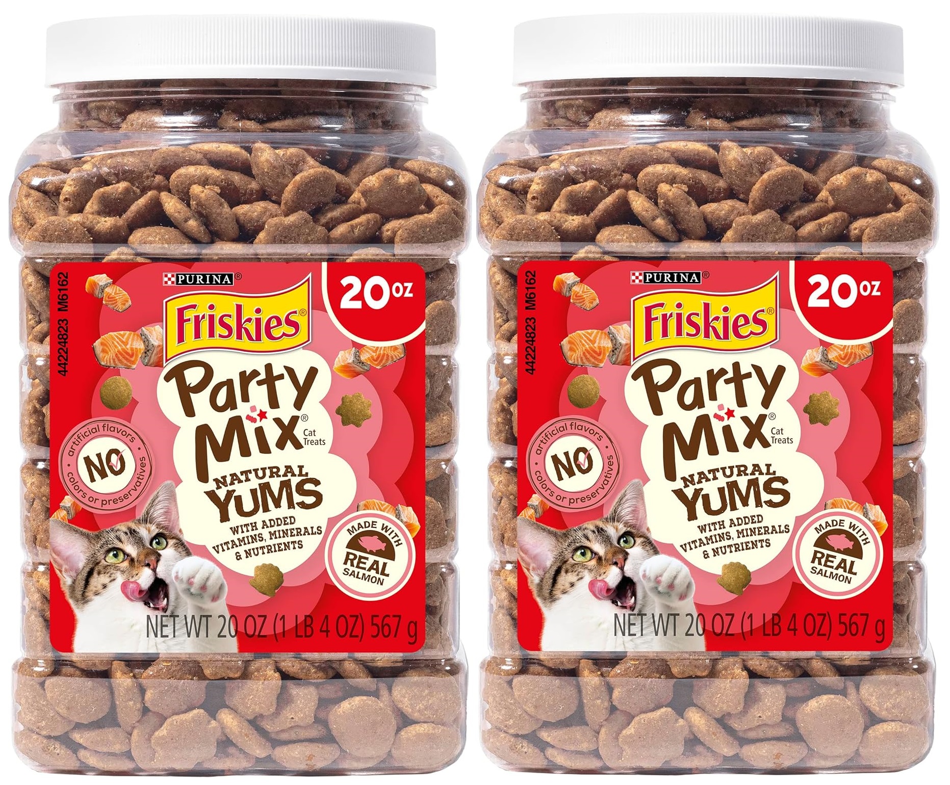 20-Oz Purina Friskies Natural Cat Treats Party Mix (Salmon) 2 for $9 ($4.49 each) w/ S&S + Free Shipping w/ Prime or on $35+