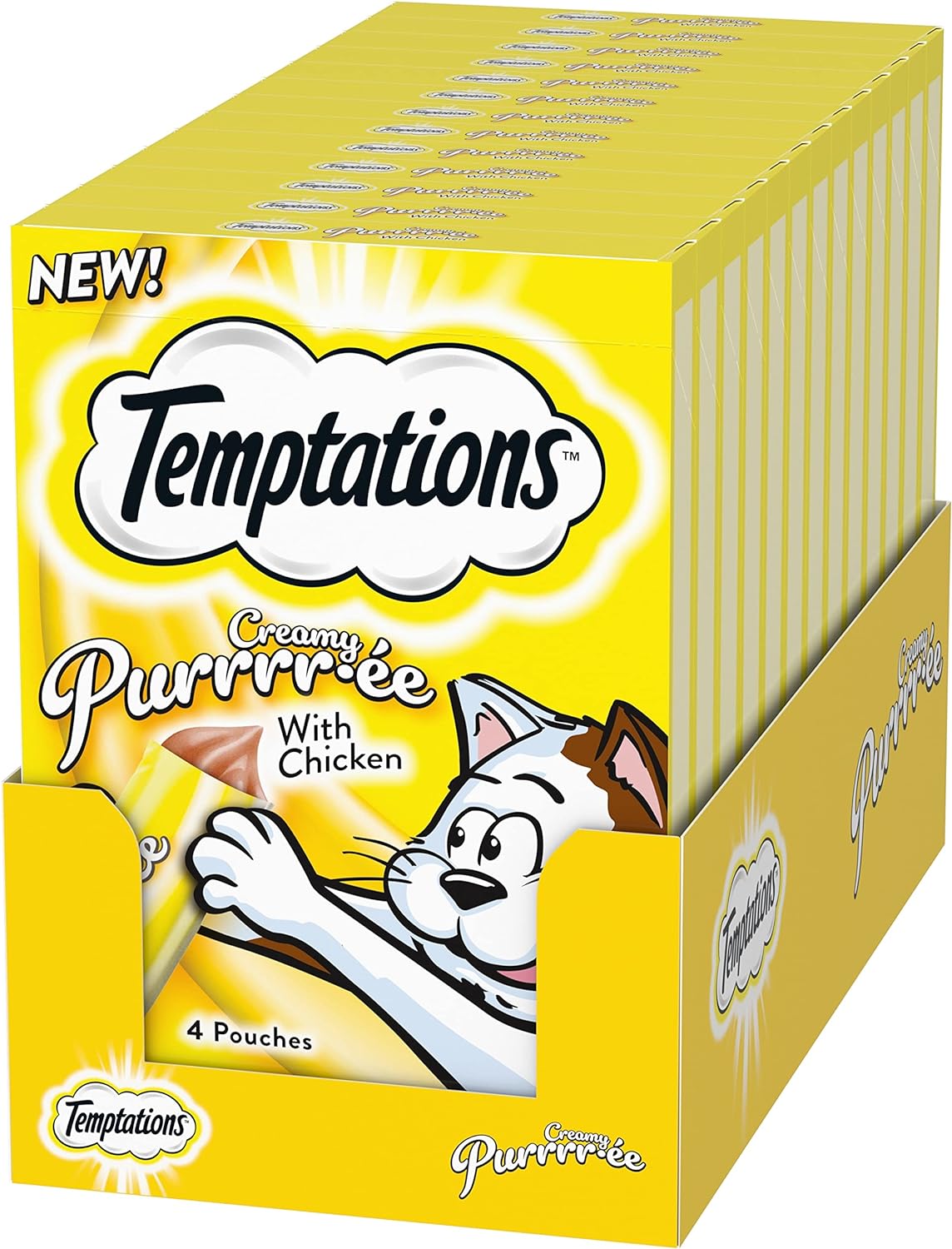 Select Amazon Accounts (YMMV): 44-Count 0.42-Oz Temptations Creamy Puree Cat Treat (Chicken) $13.35 w/ S&S + Free Shipping w/ Prime or on $35+