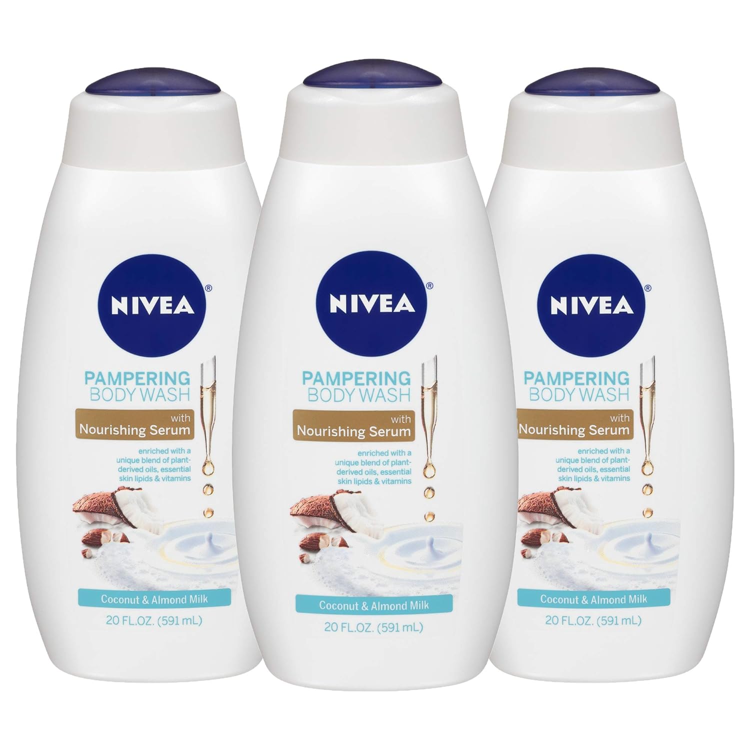 3-Pack 20-Oz Nivea Coconut and Almond Milk Body Wash $7.70 + Free Shipping w/ Prime or on $35+