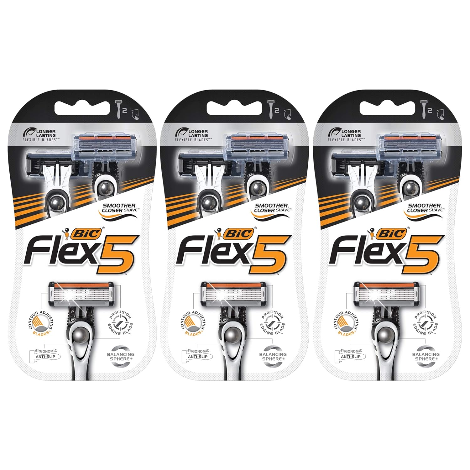 6-Count BIC Men's Flex 5 Titanium 5-Blade Disposable Razors $8.10 ($1.34 each) w/ S&S + Free S&H w/ Prime or $35+