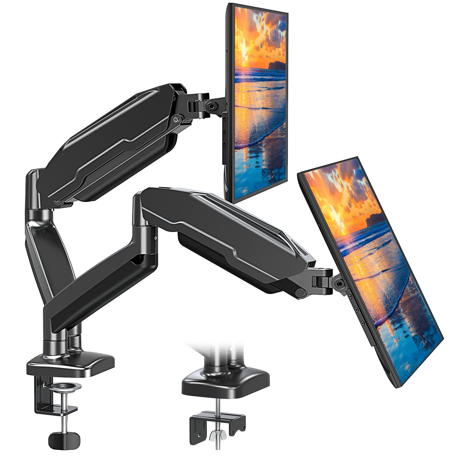 Amazon Select Accounts (YMMV): Mount Pro Dual Monitor Adjustable Spring Stand Mounts (for 13-32" Monitors) $32 + Free Shipping
