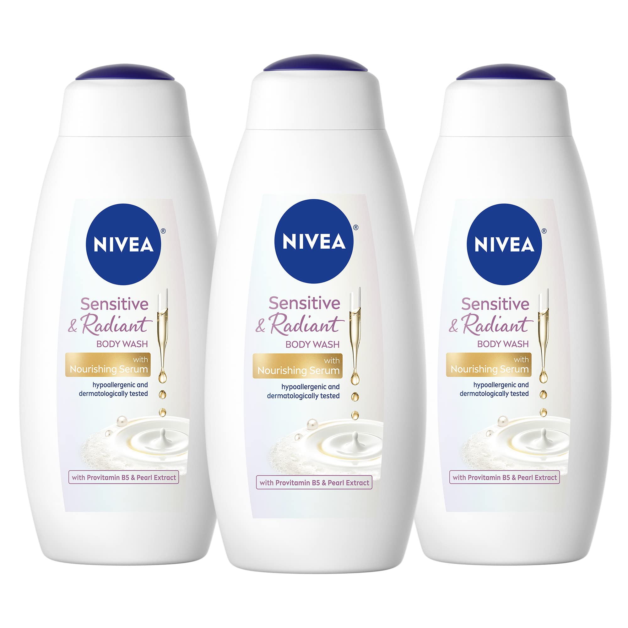 3-Count 20-Oz NIVEA Sensitive & Radiant Body Wash $9.40 w/ S&S + Free Shipping w/ Prime or on $35+