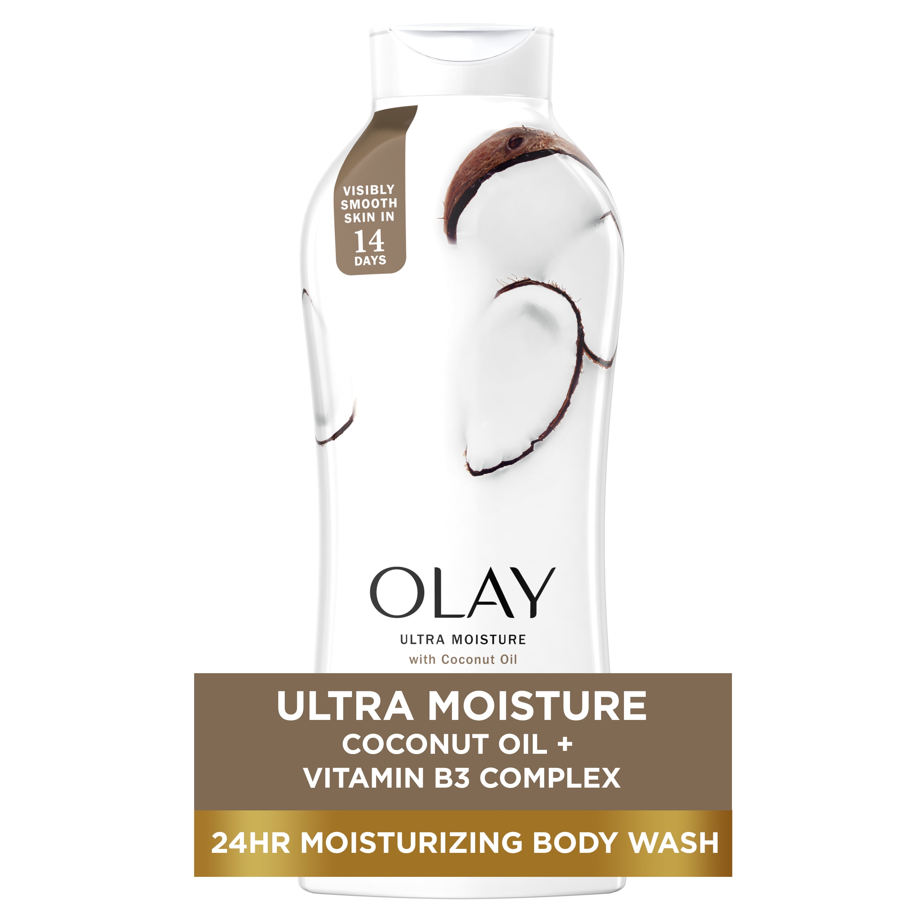 22-Oz Olay Ultra Moisture Body Wash with Coconut Oil + $5 Walmart Cash $6.45 + Free Store Pickup at Walmart or+ Free S&H w/ Walmart+ or $35+