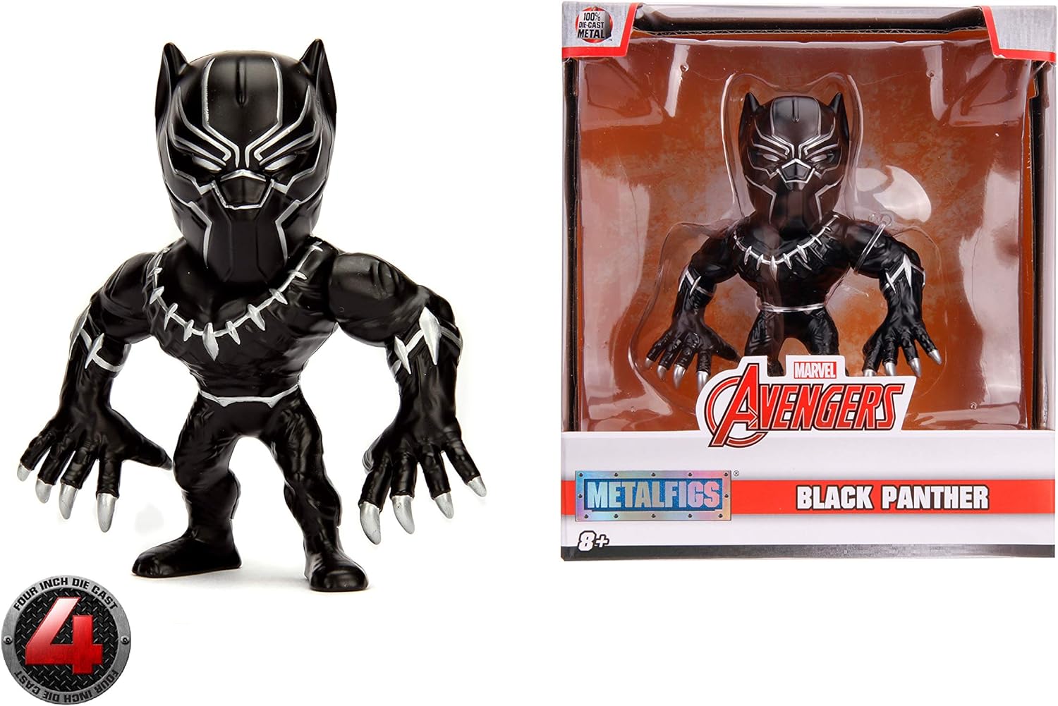 Marvel Avengers 4" Black Panther Die-cast Figure $2.80  + Free S&H w/ Walmart+ or $35+