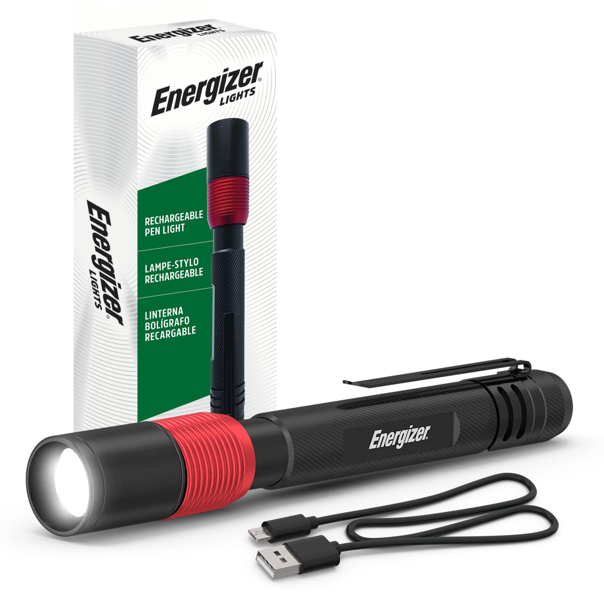 Energizer Rechargeable 400 Lumen IPX4 Water-Resistant Pen Flashlight $7.85 + Free Shipping w/ Prime or on $35+