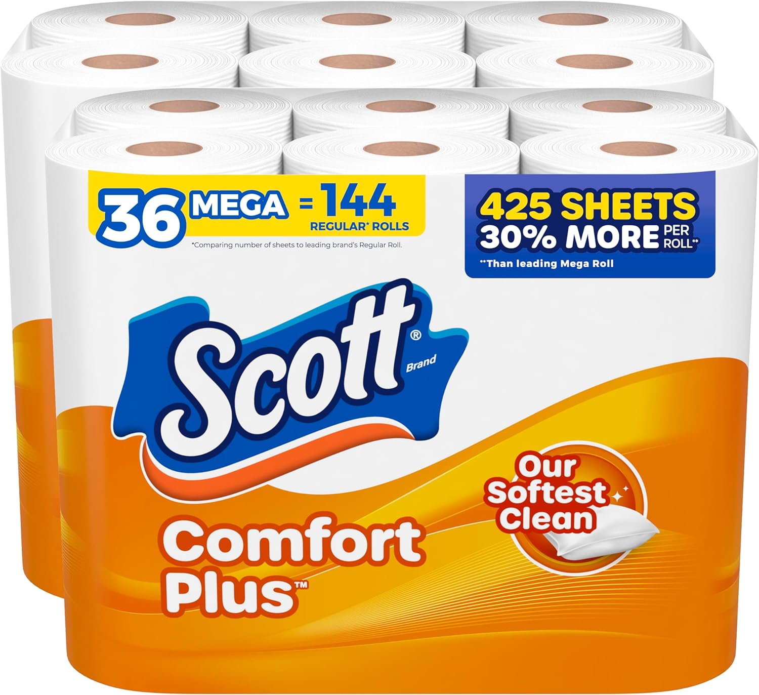 36-Count Scott ComfortPlus 1-Ply Mega Roll Toilet Paper $23.25 w/ S&S + Free Shipping w/ Prime or on $35+