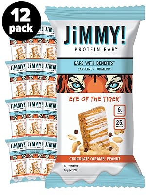 Select Amazon Accounts (YMMV): 12-Count Jimmy! 25g Protein Bar (Chocolate Caramel Peanut) $8.40 & More w/ S&S + Free Shipping w/ Prime or on $35+
