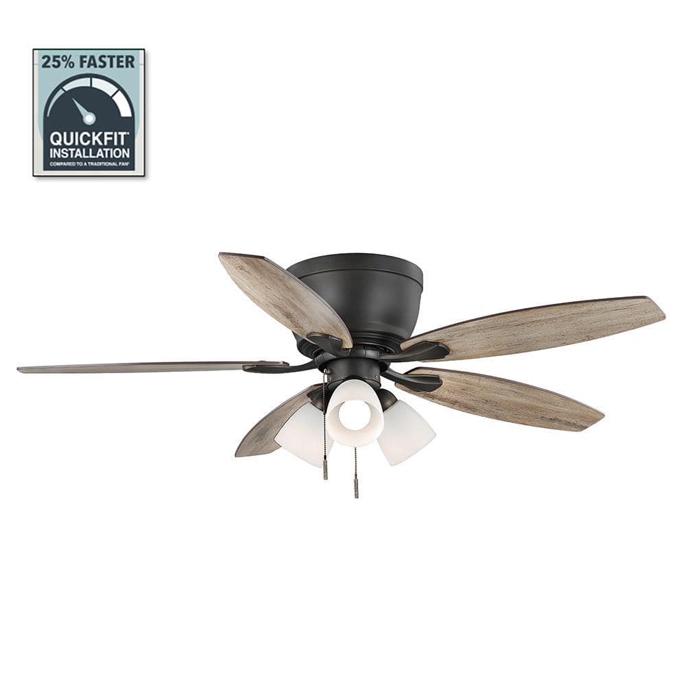 Ceiling Fan Sale: Up to 50% Off: 52" Hampton Bay Sidlow 5-Blade LED Ceiling Fan & Light Kit $47.50 & More + Free Shipping