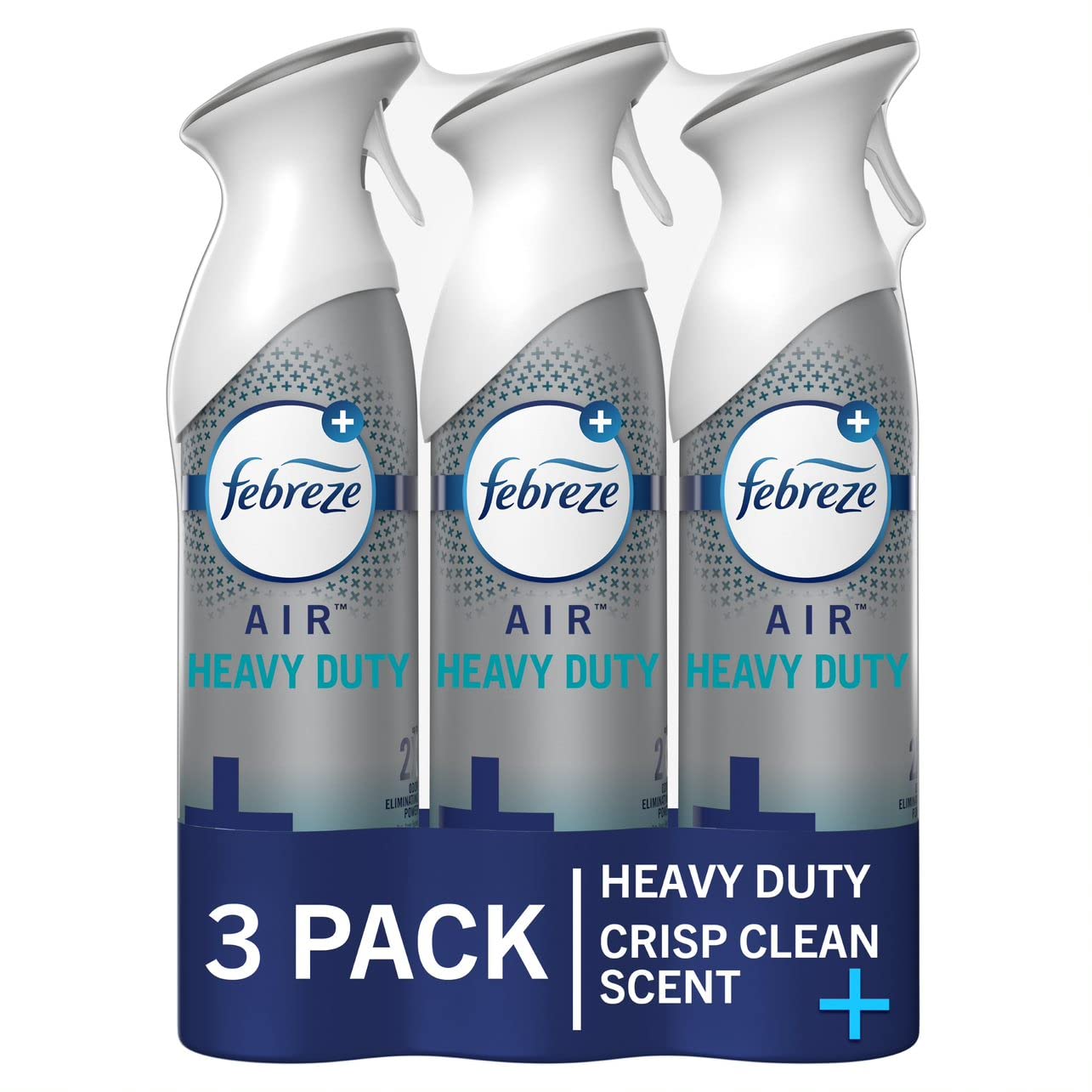 3-Pack 8.8-Oz Febreze Heavy Duty Odor-Fighting Air Freshener (Crisp Clean) $8.40 & More w/ S&S& + Free Shipping w/ Prime or on $35+