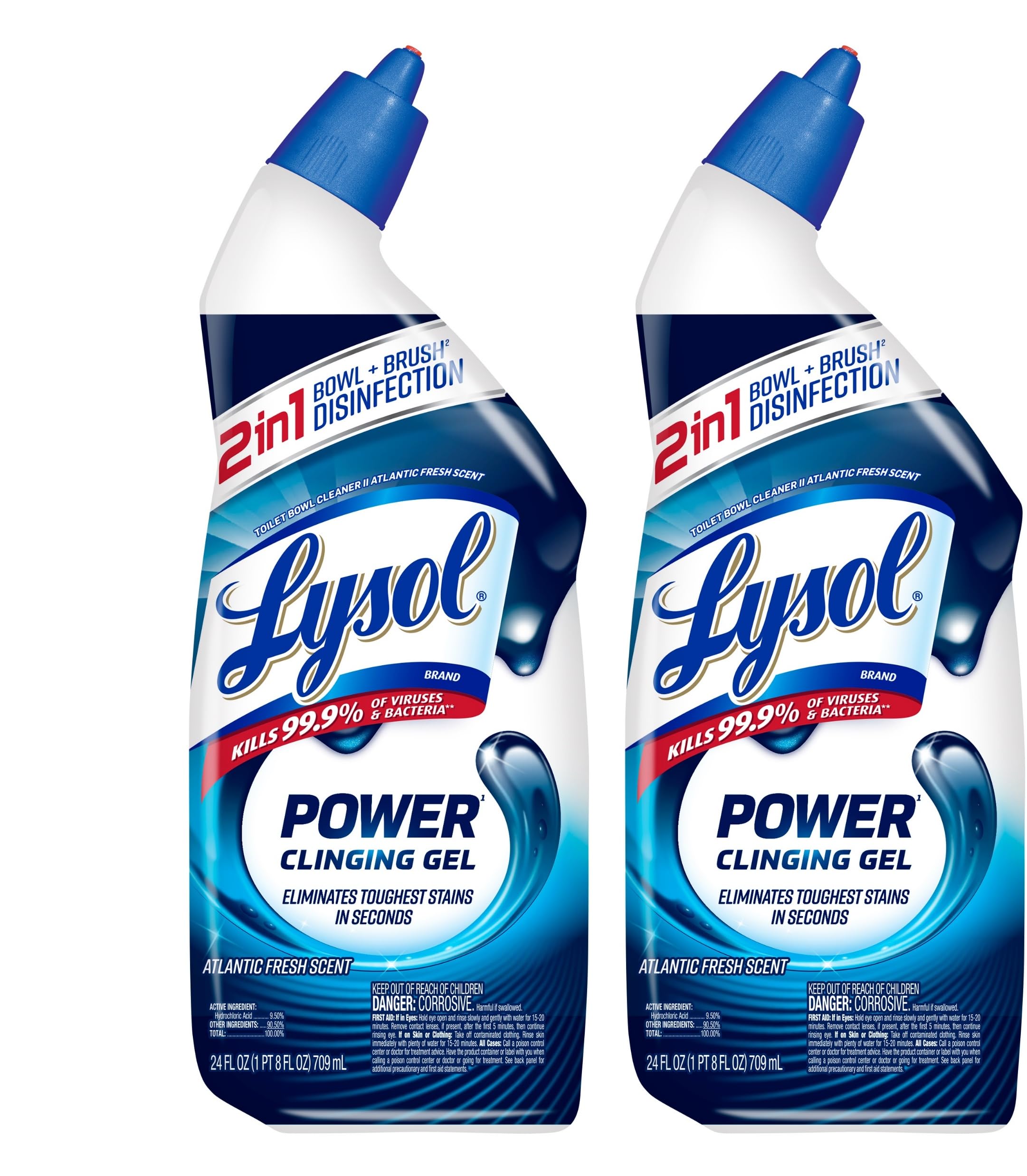 2Pack 24Oz Lysol Power Toilet Bowl Cleaner 3.45 w/ S&S + Free