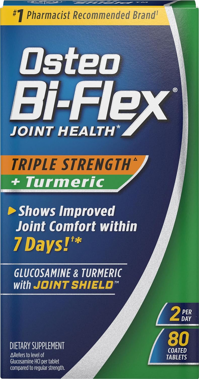 80-Count Osteo Bi-Flex Triple Strength Glucosamine Coated Tablets w/ Turmeric 2 for $16.35 w/ S&S + Free Shipping