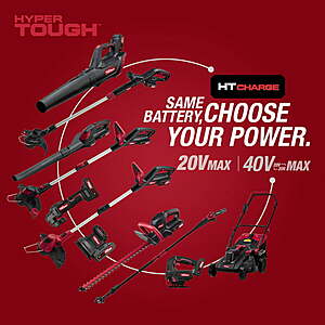 Hyper tough sales battery lawn mower