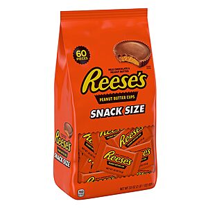 33-Oz Reese's Milk Chocolate Peanut Butter Snack Size Bulk Bag $7.70 + Free Shipping w/ Prime or on $35+