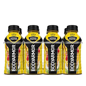 BODYARMOR Sports Drinks: 8-Count 12oz (Tropical Punch or Strawberry Grape) $4.85 each & More w/ Subscribe & Save