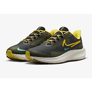 Nike Men's Pegasus Shield Weatherized Road Running Shoes (Black/Light Bone) $54 + Free Shipping