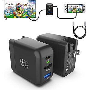 Mirabox 36W Portable TV Dock Charger for Nintendo Switch w/ USB-C to USB-C Cable $20 & More + Free Shipping