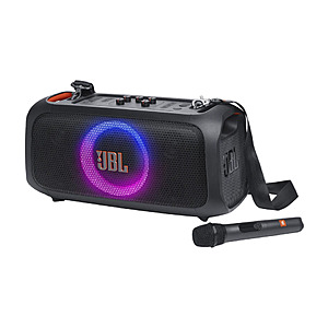 Refurbished: JBL PartyBox On-the-Go Essential Portable Party Speaker w/ Mic 9.50 + Free Shipping