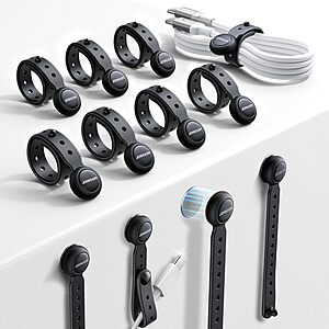 Prime Members: 12-Count JOYROOM Silicone Magnetic Cable Ties / Adjustable Cord Organizers $5.50 + Free Shipping