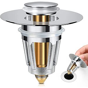 Dzofxmi Universal Stainless Steel Bathroom Pop Up Sink Stopper (for 1.1-1.5") $5.39 + Free Shipping w/ Prime or on $35+