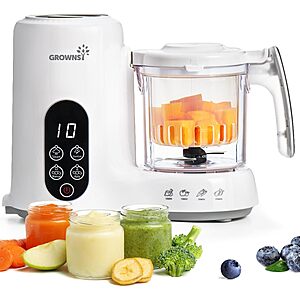 Grownsy Baby Food Processor, Blender & Steamer w/ Steam Basket $35.69 + Free Shipping