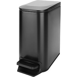 [Prime] 1.6-Gallon Cesun Stainless Steel Trash Can w/ Soft-Close Lid & Removable Inner Bucket (Matt Black) $24.99 + Free Shipping