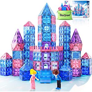 58-Piece Soyee Castle Magnetic Building Blocks Set .85