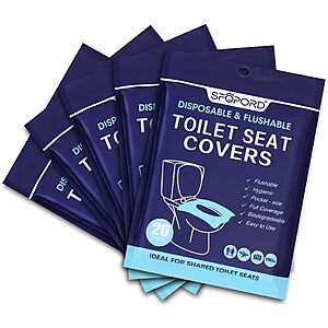 100-Count SFOPORD Disposable Toilet Seat Covers  w/ Subscribe & Save