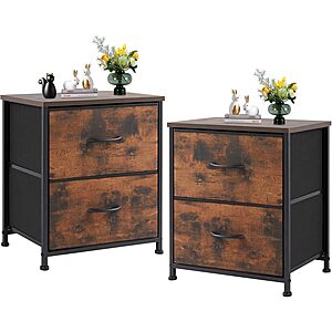 2-Pack Sweetcrispy 2-Drawer Nightstands (20