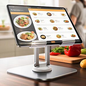 Prime Members: Lisen Adjustable 360-Degree Rotation Tablet Stand Holder (up to 12.9") $8.96 + Free Shipping