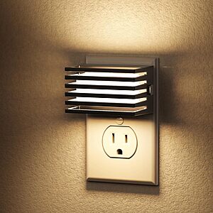 2-Pack L Lohas LED Dimmable Wall Plug Night Lights w/ Light Sensor (various) 