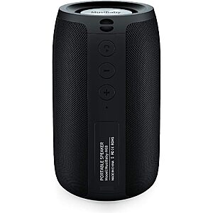 MusiBady Portable Waterproof Bluetooth Speaker (Black) $16.86 + Free Shipping w/ Prime or on $35+