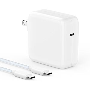 100W Saturndock USB-C Wall Charger w/ 6.6' USB-C Nylon-braided Cable 